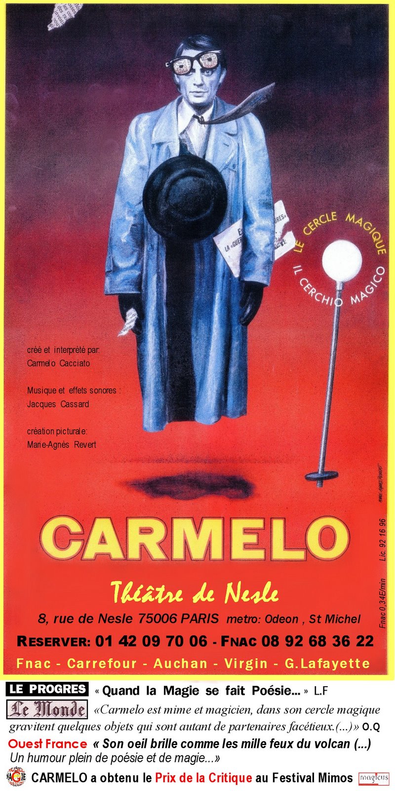 Carmelo, au théâtre de Nesle(s)