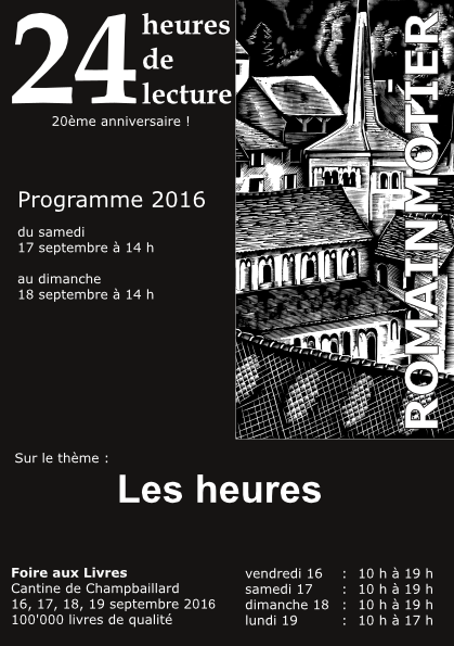 les 24 heures de lecture de Romainmôtier